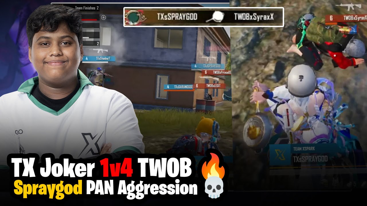 TX Joker 1v4 TWOB 💀 Spraygod PAN🔥