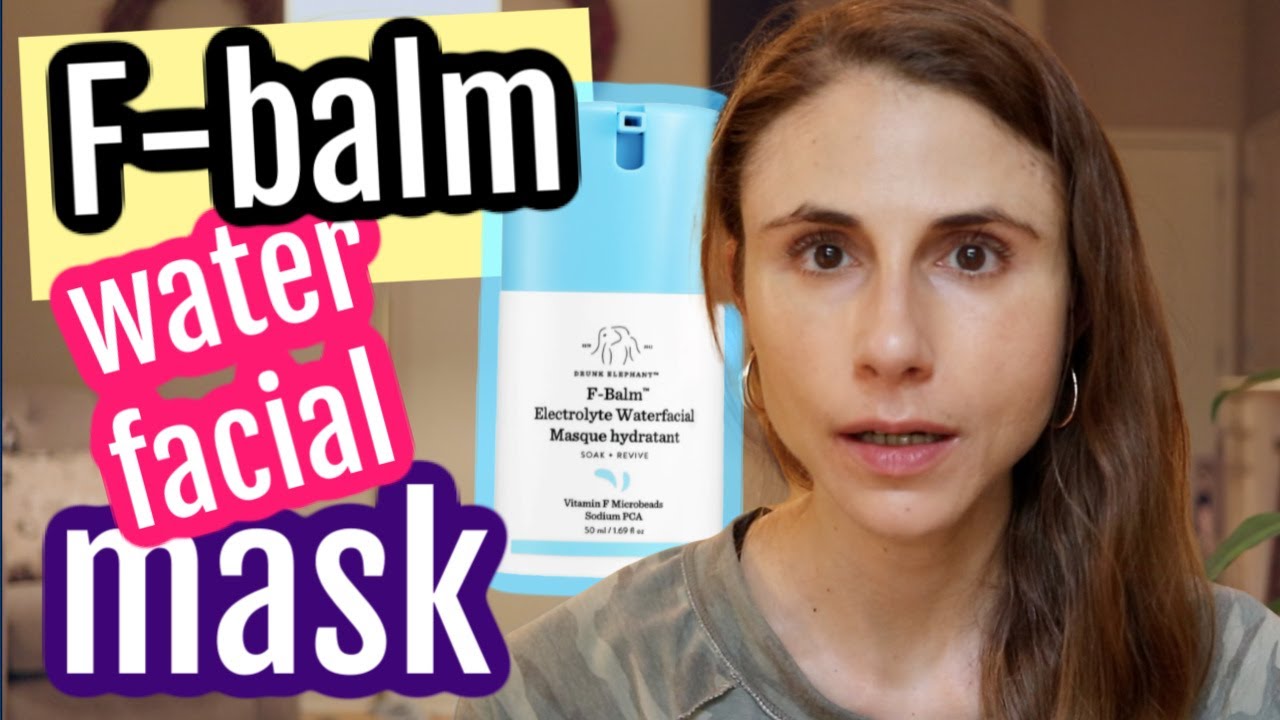 Drunk Elephant F-balm electrolyte waterfacial mask review| Dr Dray