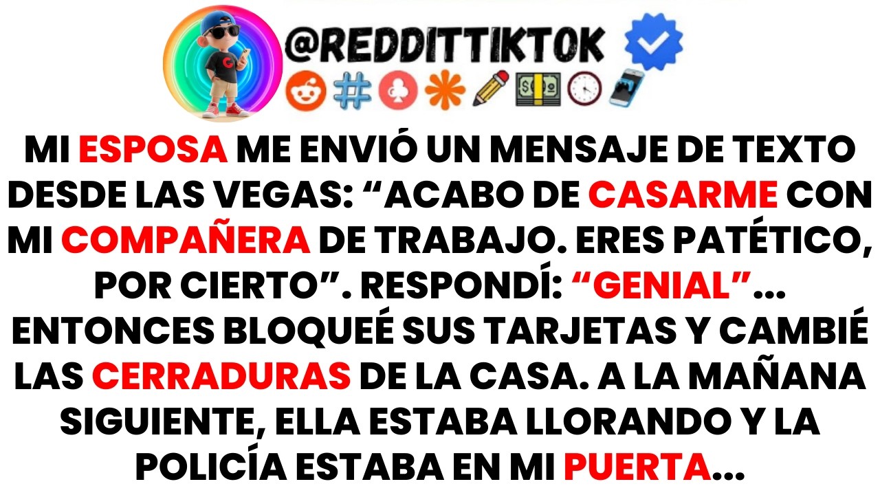 Mi ESPOSA Me ENVIÓ un MENSAJE de TEXTO Desde Las Vegas: “Acabo de CASARME con Mi COMPAÑERA de...