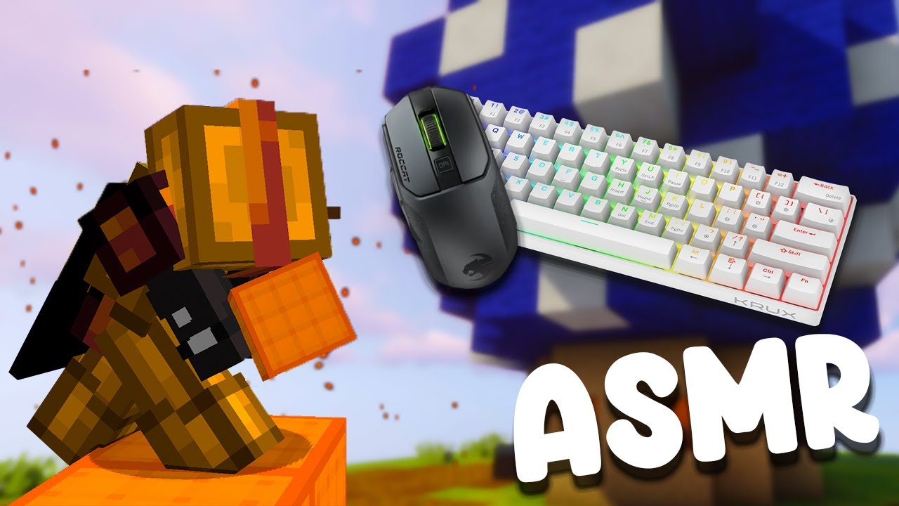 Thocky Keyboard + Mouse Sounds ASMR | kokscaft Bedwars