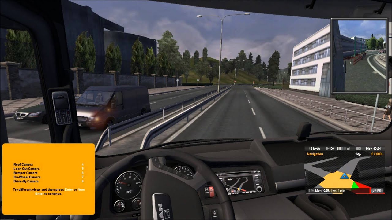 Euro Truck Simulator 2　体験版をプレイしてみた 1　Nürnberg市街地編