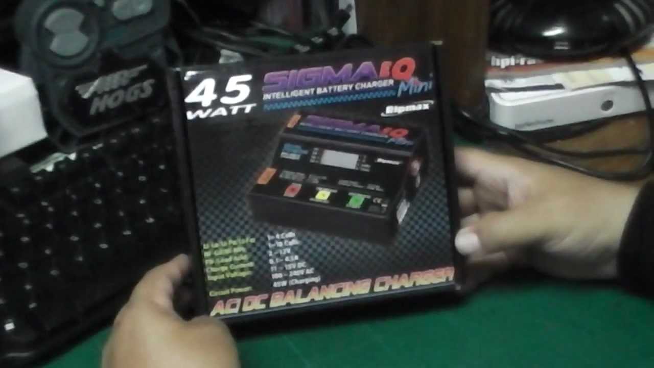 UNBOXING SIGMA EQ INTELLIGENT BATTERY CHARGER MINI 45 WATT AC/DC BALANCING CHARGER