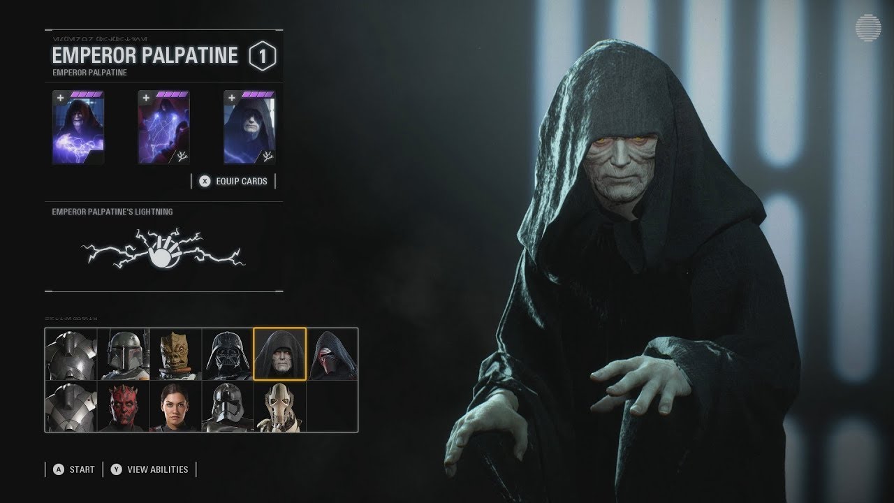 Star Wars Battlefront 2 - Emperor Palpatine Gameplay [1080p 60FPS HD]