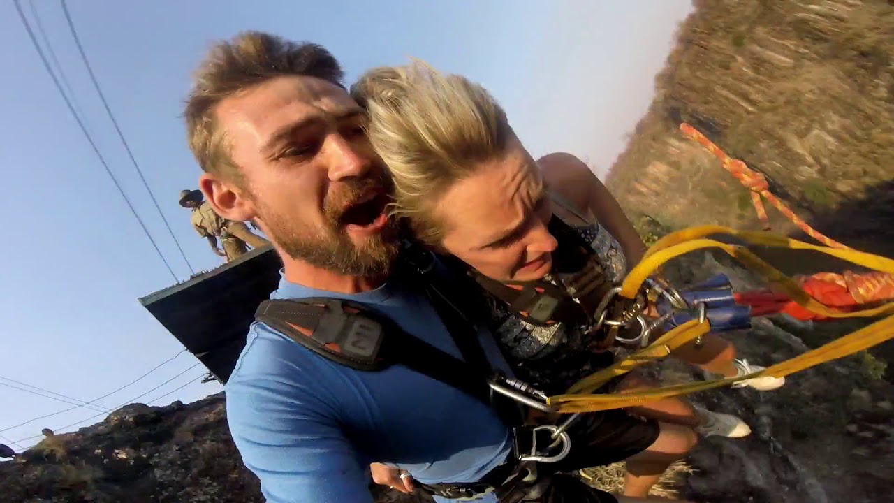Tandem Gorge Swing - Victoria Falls, Zimbabwe (GoPro)