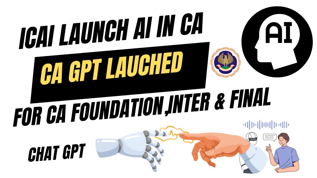 Breaking News | ICAI Launched AI IN CA | CA GPT launched For Students | Foundation,Inter & Final