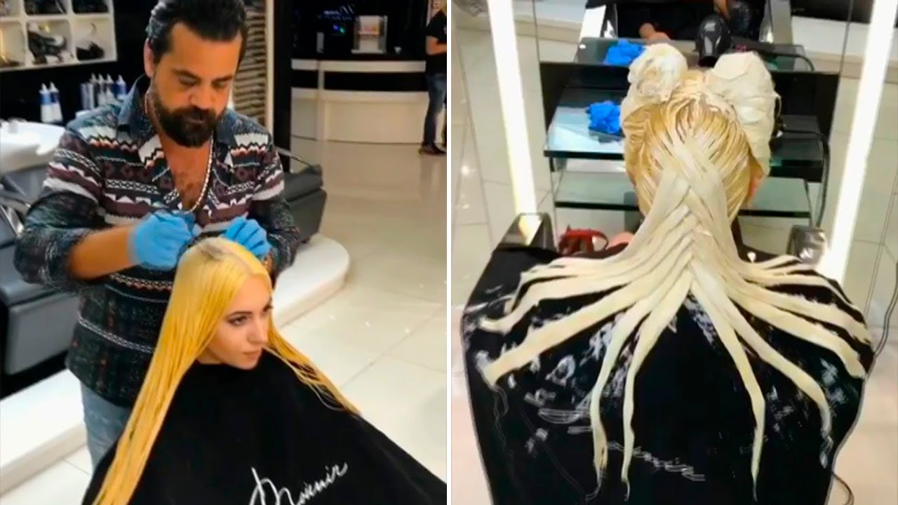 Extreme Long Hair color transformation by @mouniiiir