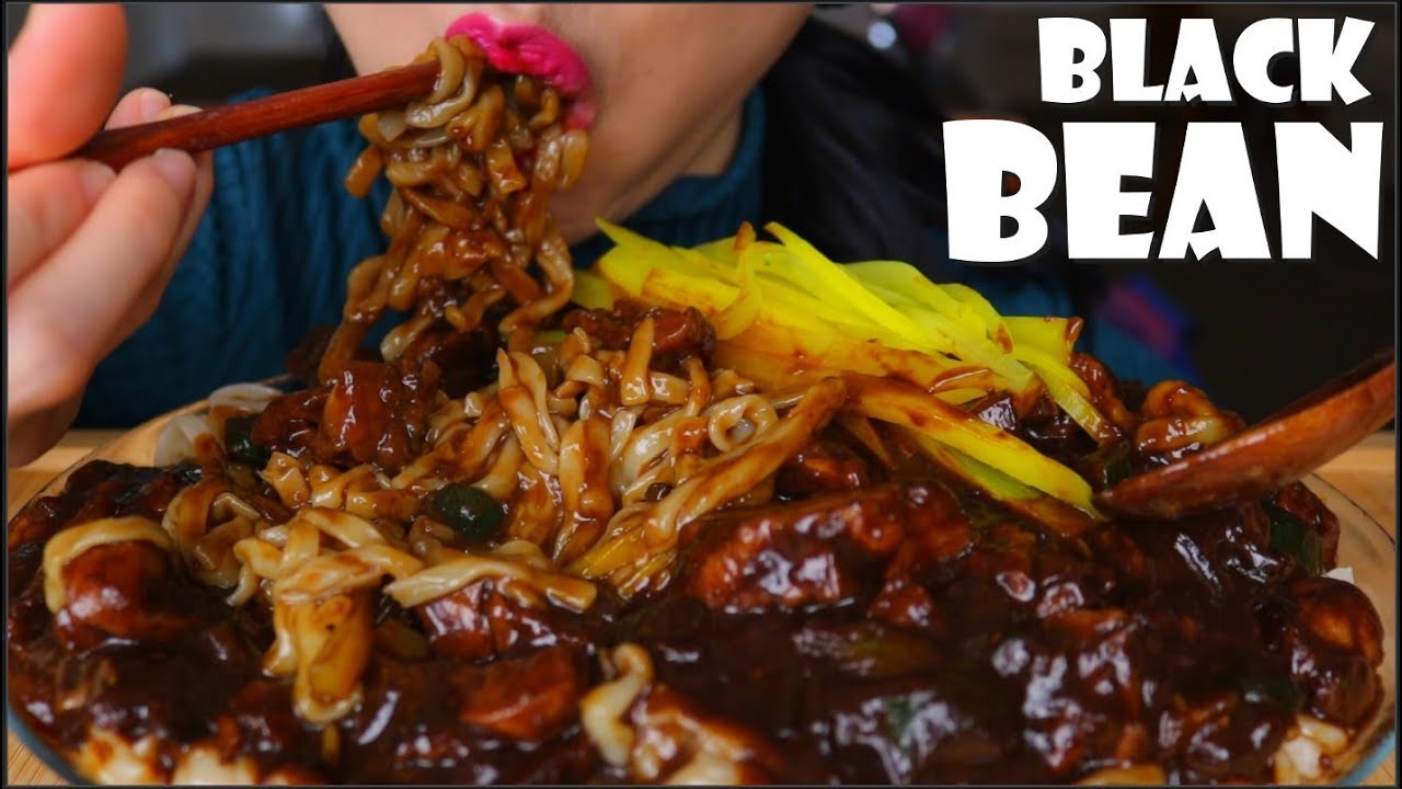ASMR BLACK BEAN NOODLES | JJAJANGMYEON | EATING SOUNDS | NO TALKING