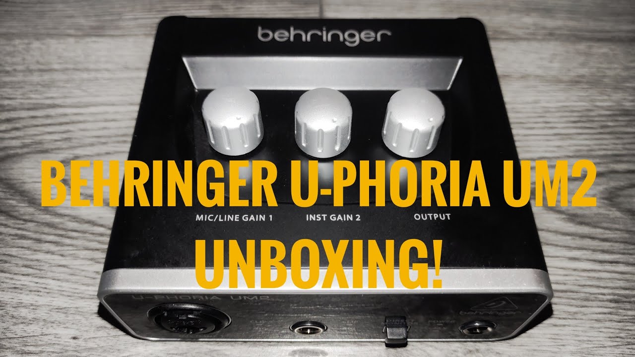 Behringer U-phoria UM2 Unboxing!