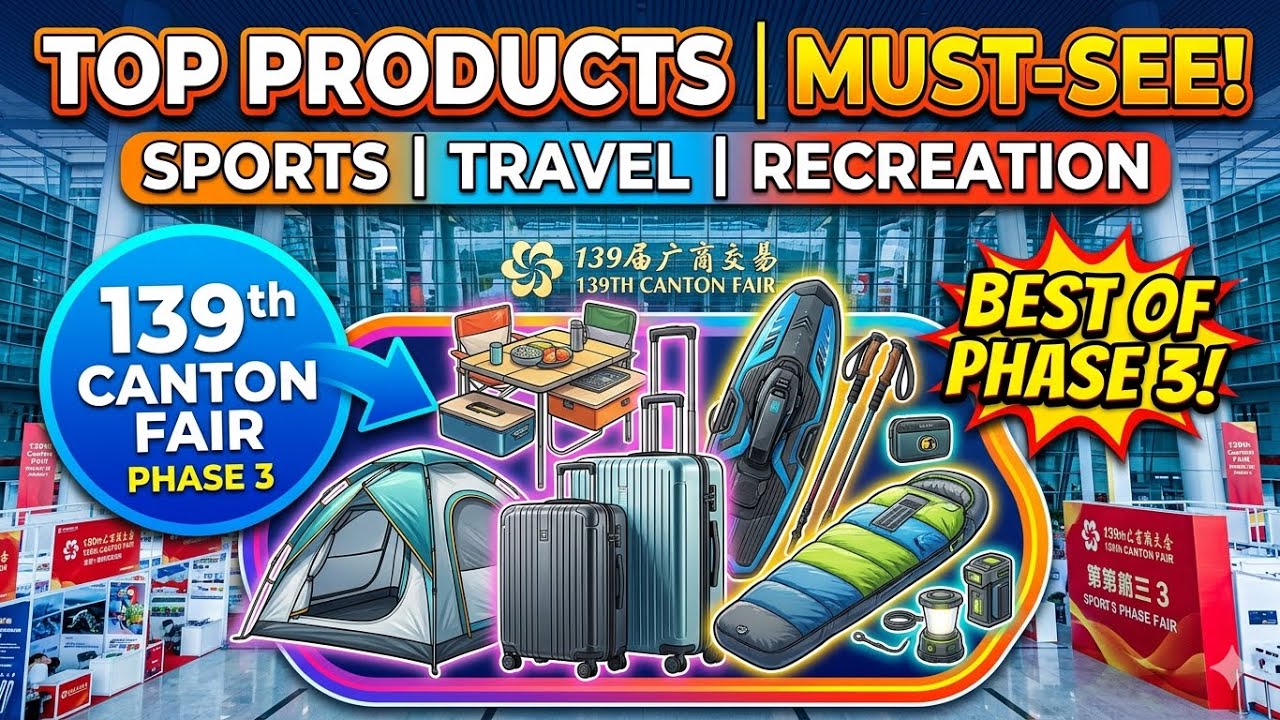 Sports, Travel and Recreation Products on Phase 3 of the 139th Canton Fair 