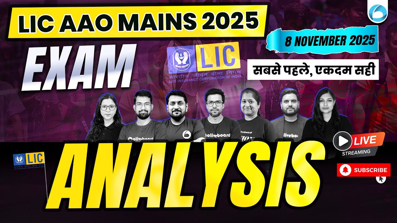 LIC AAO Mains Exam Analysis 2025 📢 (8 Nov) | Exam Level, Good Attempts & Questions Asked