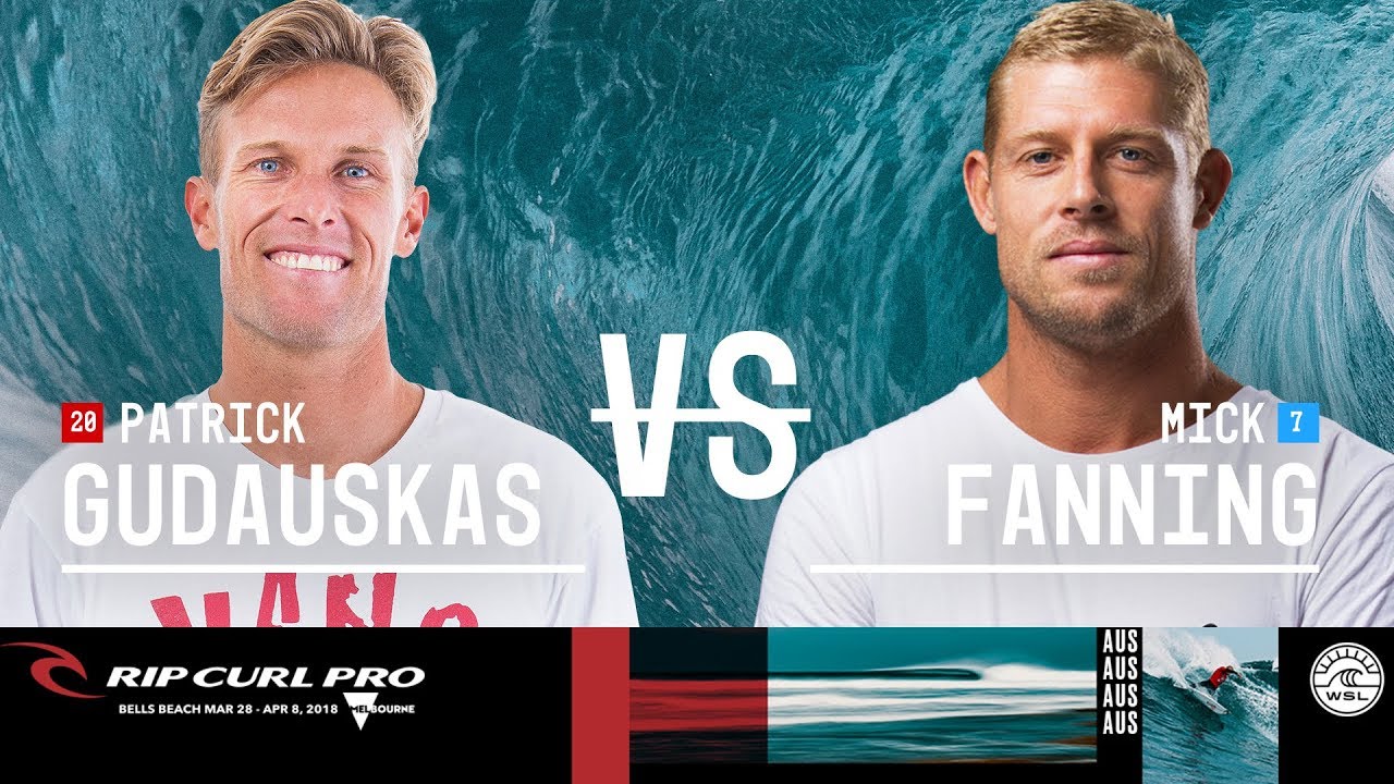 Patrick Gudauskas vs. Mick Fanning - Semifinals, Heat 1 - Rip Curl Pro Bells Beach 2018