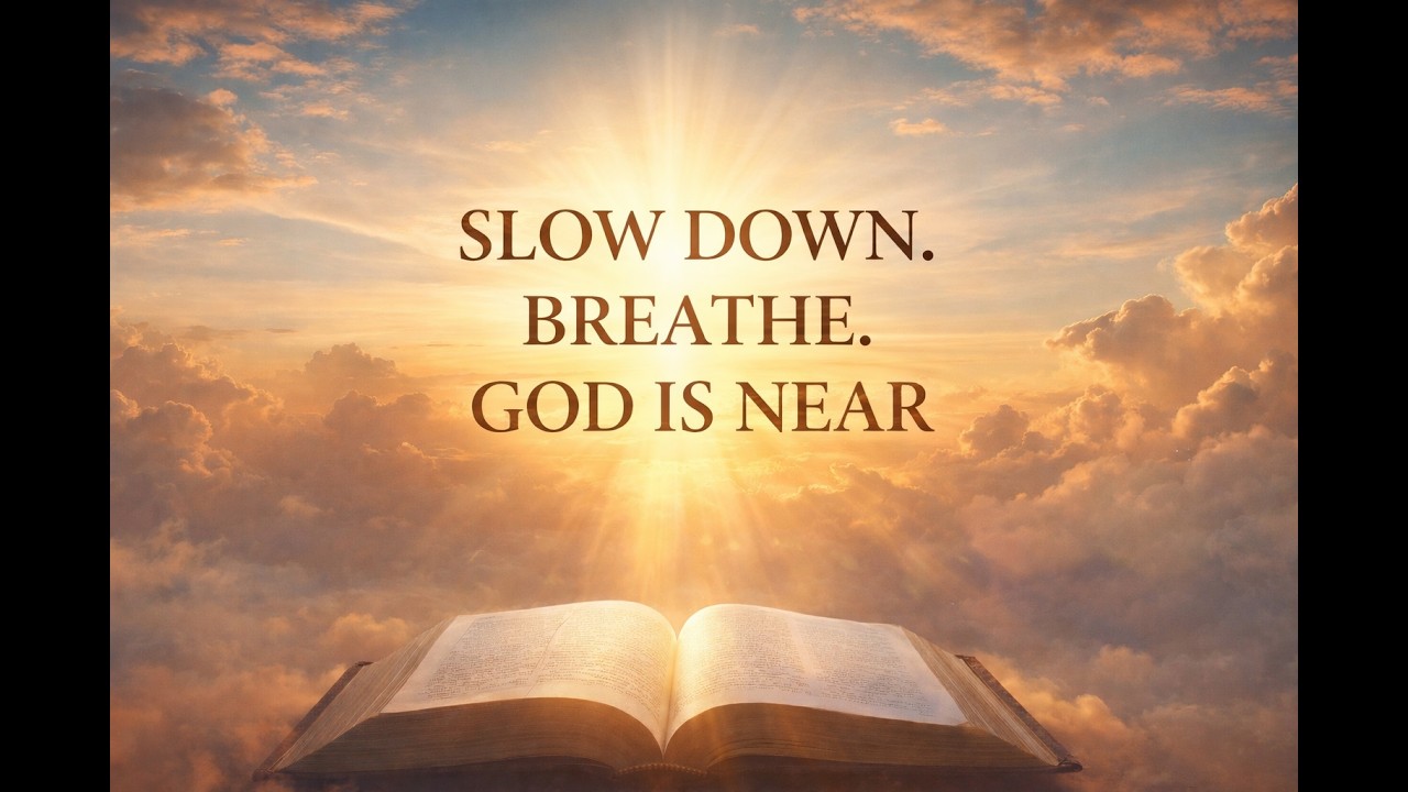 Slow Down. Breathe. God Is Near | 10 Minute Prayer for Peace and Calm