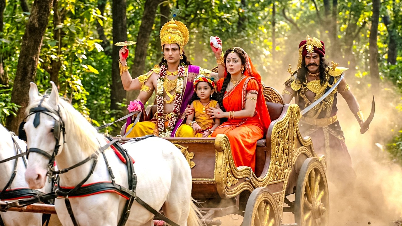 नारायण भगवान ने बाल कान्हा और मईया यशोदा की कंस से जान बचाई | यशोमती मईया के नंदलाला | Shree Krishan