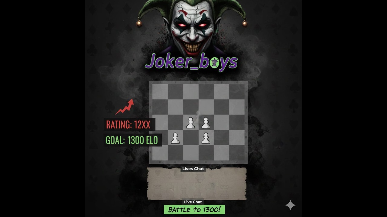 1300 Elo battle live chess match