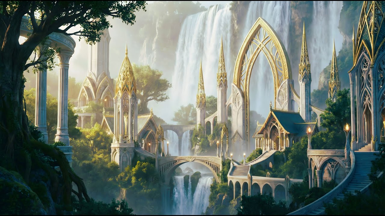 Echoes of Nerthendelle | Immersive High Fantasy Ambience & Relaxing Music 4K