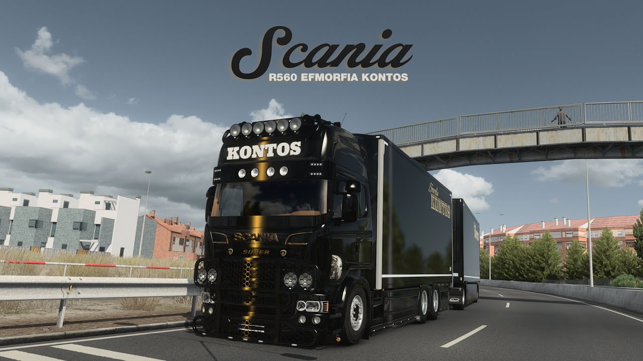 ETS2 1.49 Scania R560 Efmorfia Kontos Black - Rigid Chassis Addon By Kast