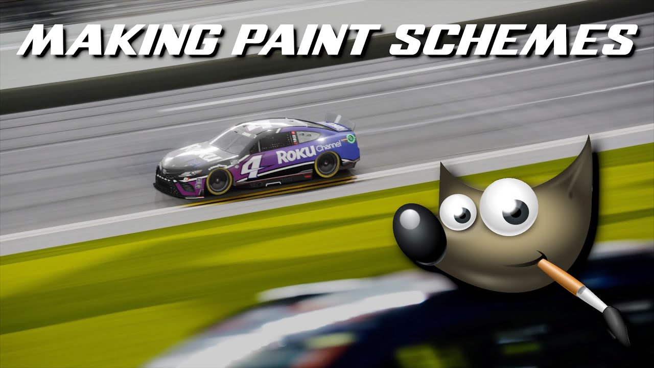 How to Make NASCAR Paint Schemes using GIMP for NR2003/Roblox