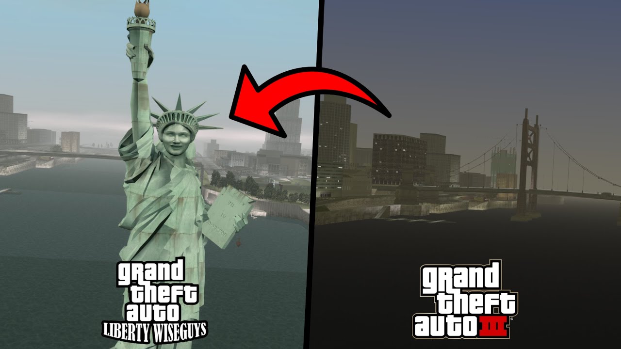 GTA 3 vs. GTA Liberty Wiseguys – ULTIMATE MAP COMPARISON