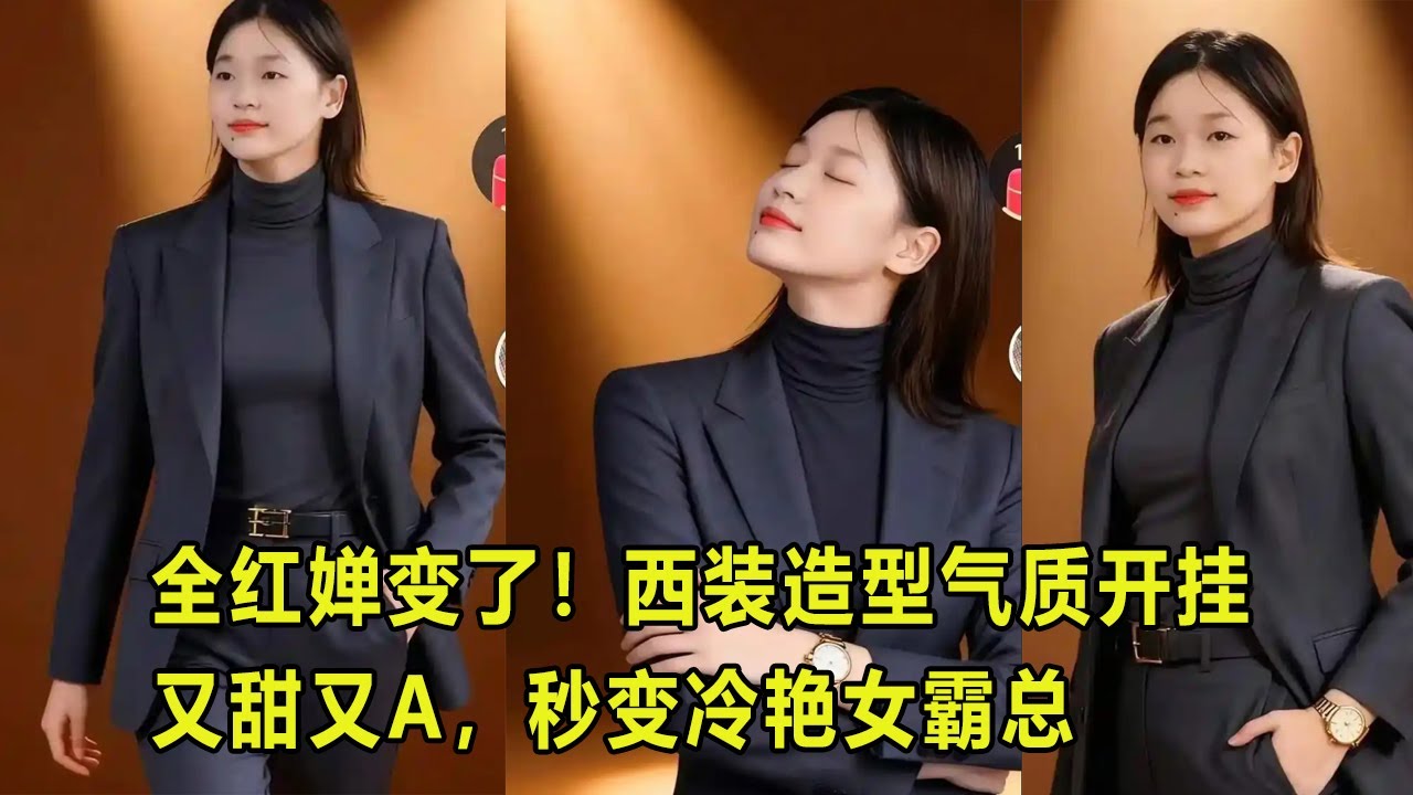 全红婵变了！西装造型气质开挂又甜又A，秒变冷艳女霸总