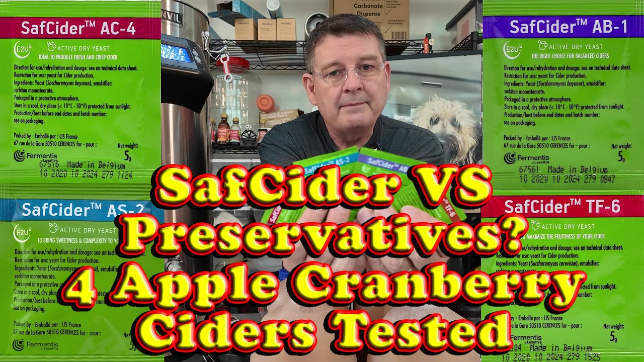 4 SafCider Yeasts vs Preservatives | Apple Cranberry Cider Showdown | iGulu Experiment