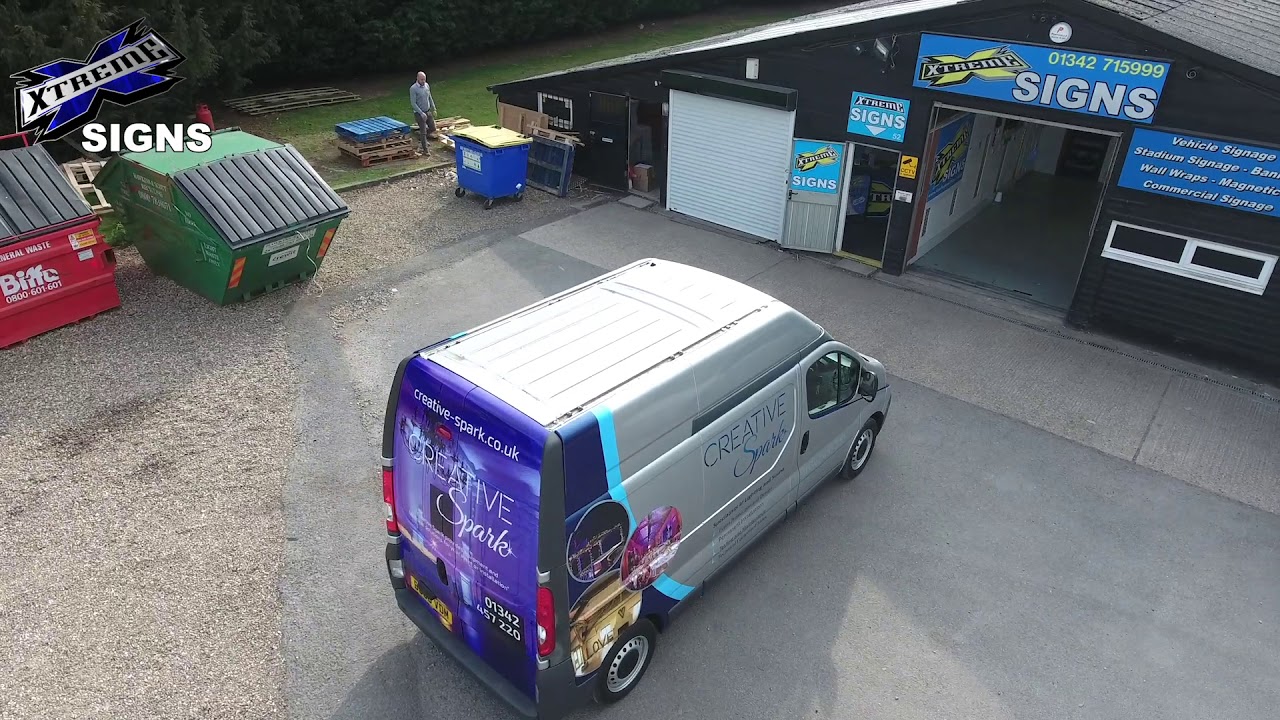 Xtreme Signs wrap a Vauxhall Vivaro for Creative Spark