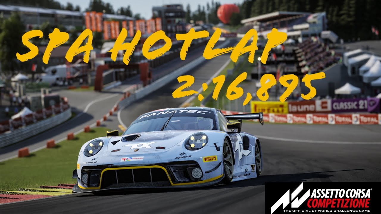 ACC Spa Hotlap // Porsche 911 GT3 R // 2:16,895