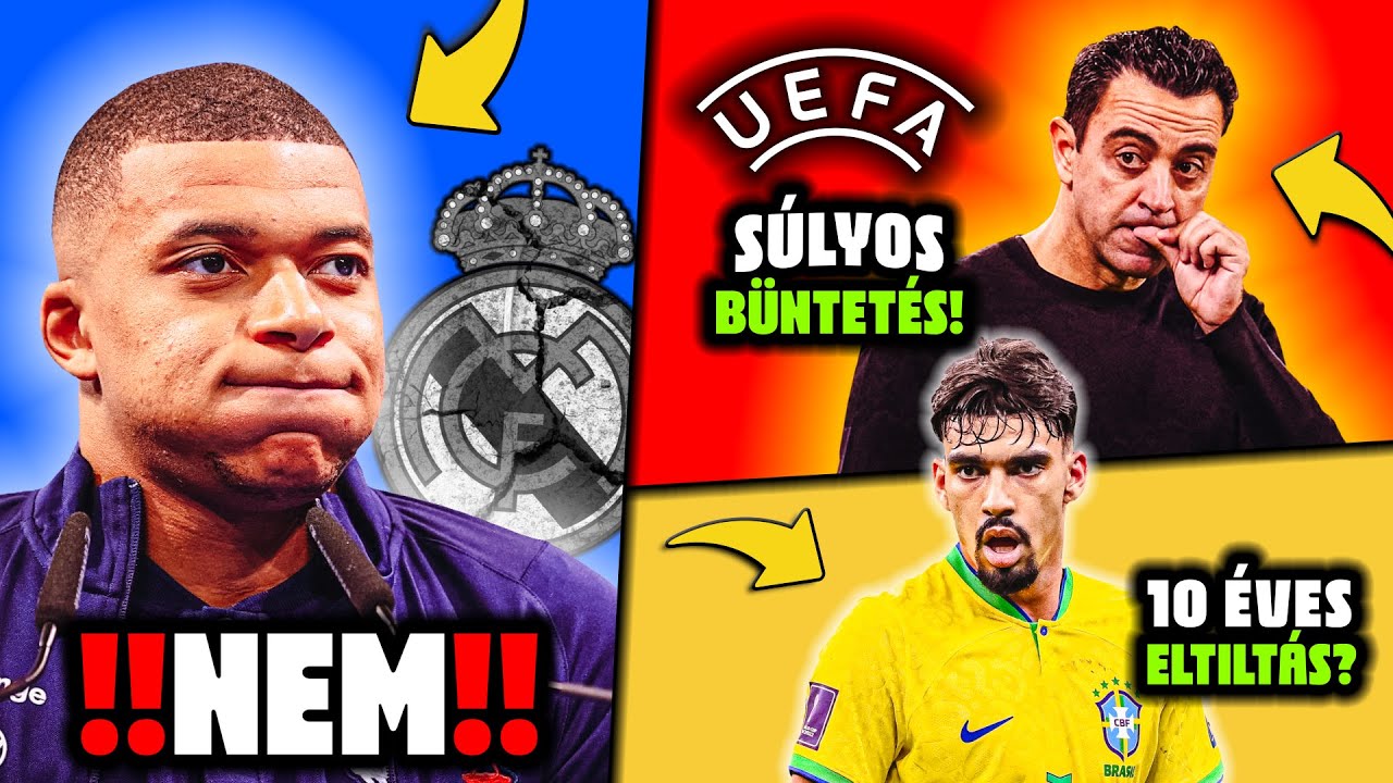 A Real NEMET mondott Mbappénak! Xavi EL VAN ÁTKOZVA! VESZÉLYBEN Paqueta pályafutása!