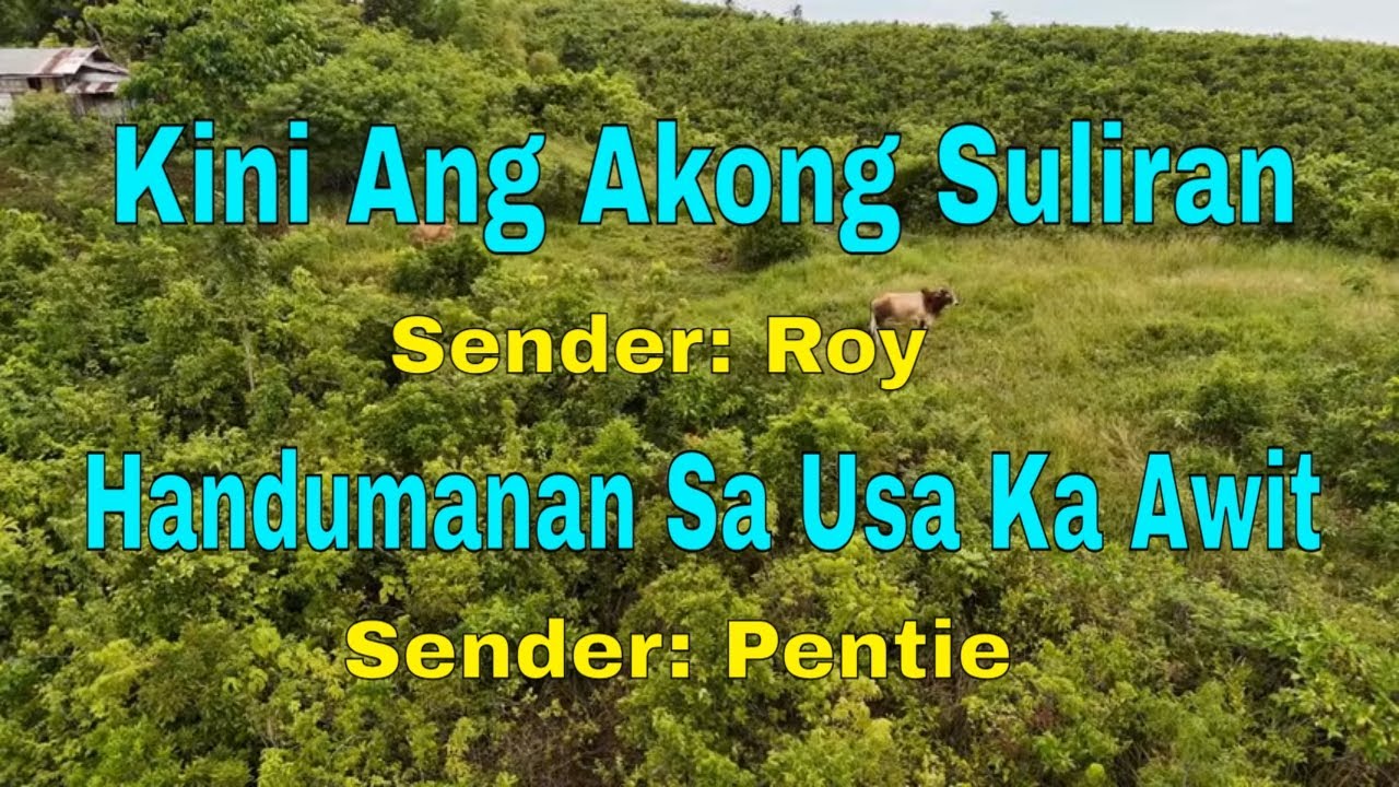 Kini Ang Akong Suliran ug Handumanan sa Usa Ka Awit-Senders:Roy/Pentie||March 15, 2026