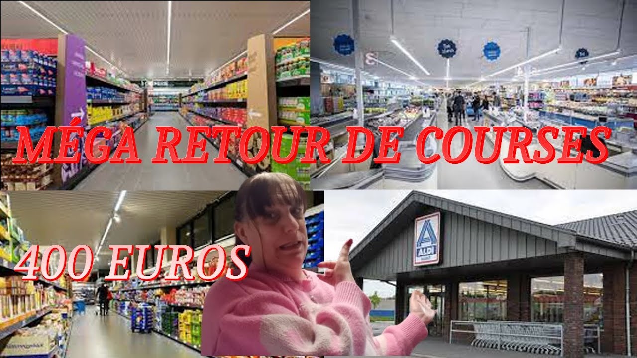 DMBV/ RETOUR DE COURSES/ALDI/FAMILLE NOMBREUSE/BUDGETS COURSES/MAMAN
