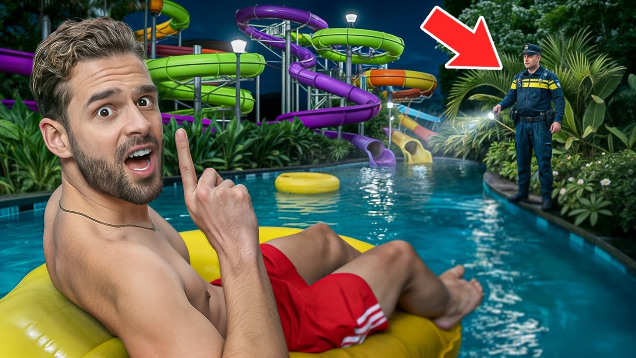 Stiekem Overnachten In Een Gesloten Waterpark!