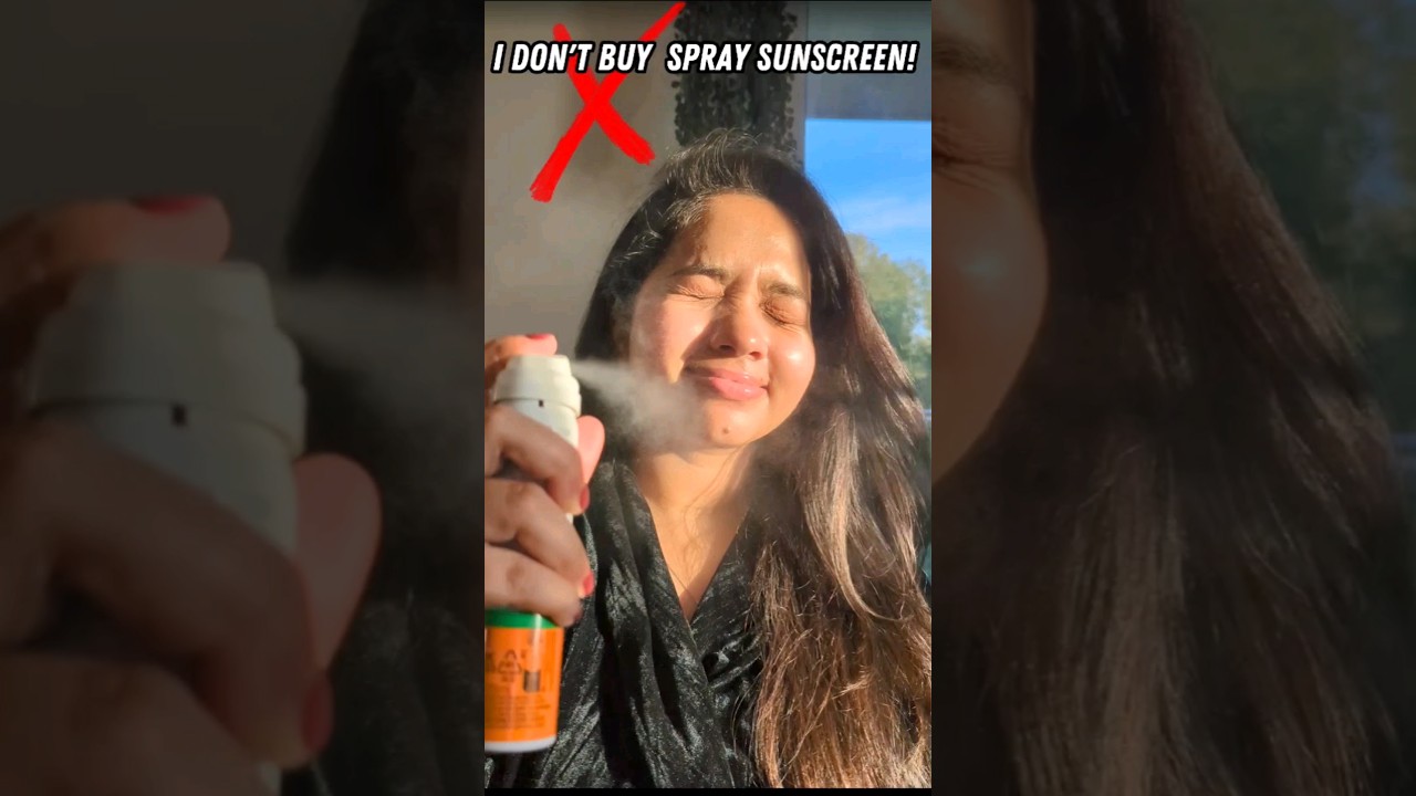 ❌I Don't Buy Spray Sunscreens ❌ #skincare #shorts