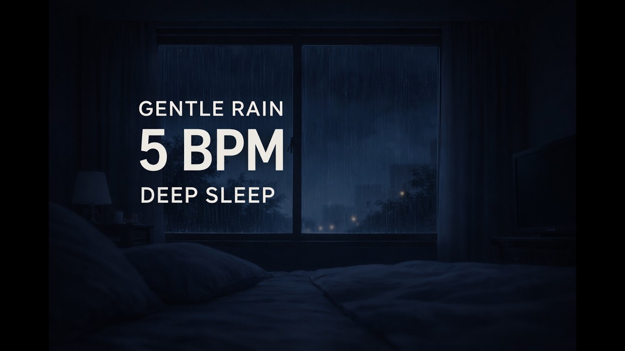 🌙 Midnight Rain & Blue Moonlight | 10 Hour Deep Sleep Background