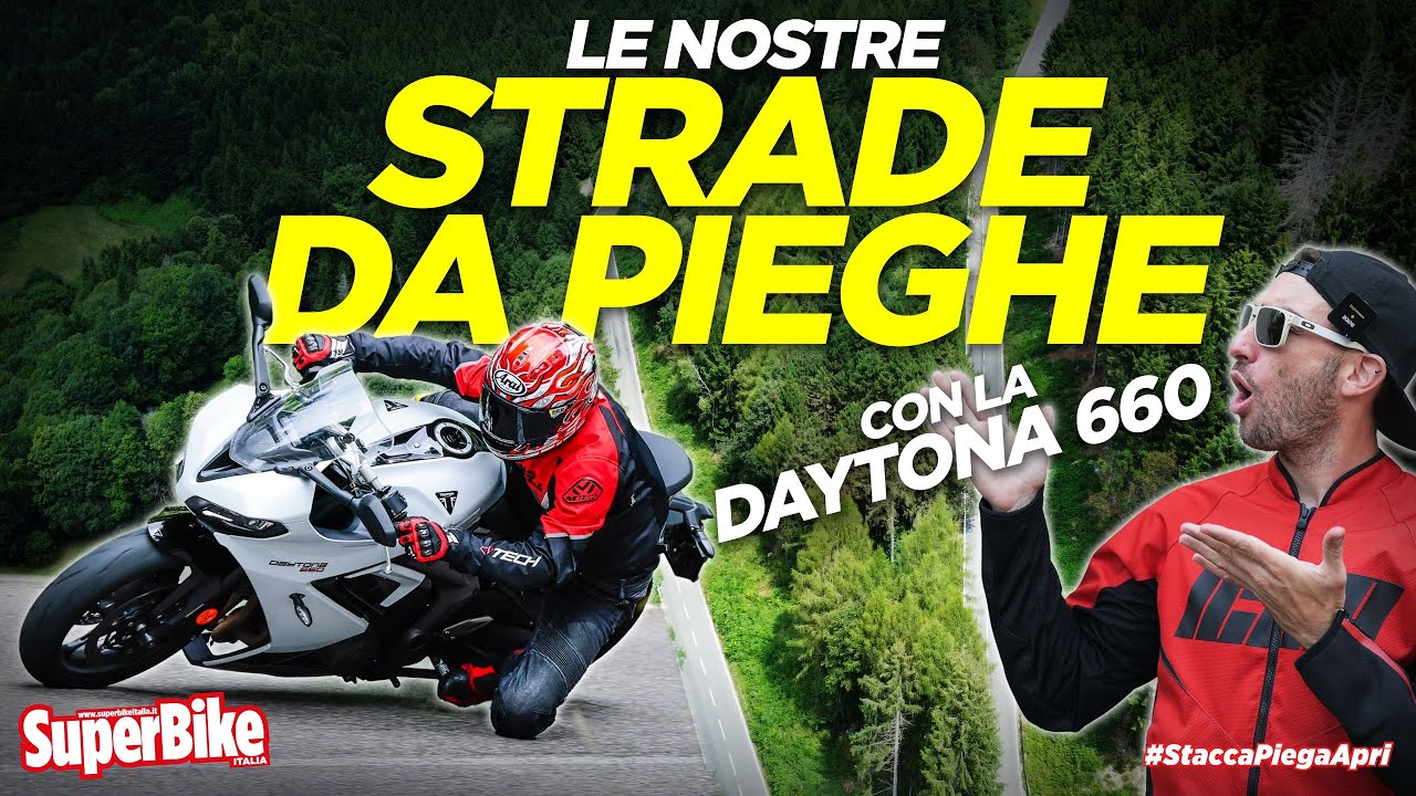 SULLE STRADE DI SUPERBIKE CON LA TRIUMPH DAYTONA 660. In sella con Lore sulle strade dei nostri test