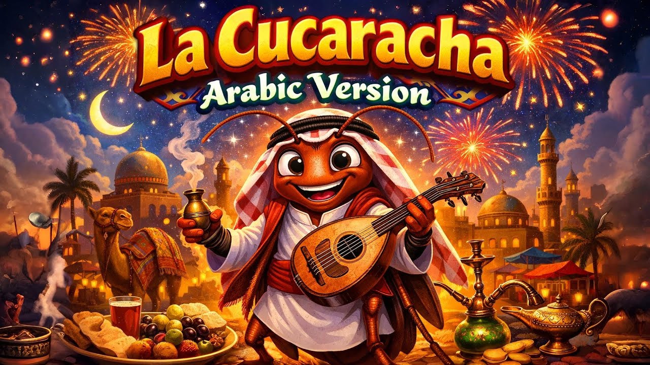 La Cucaracha Arabic Version 🌙 | Kids Song