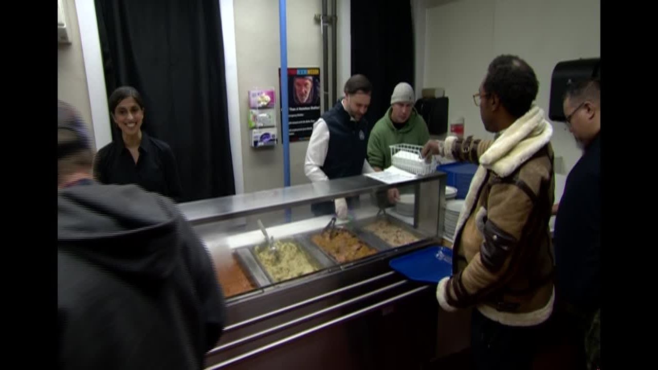 VP JD Vance, Usha Vance visit homeless shelter in Allentown, PA