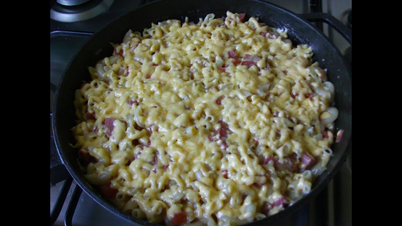 Макароны с колбасой и Сыром ( Быстрый завтрак )