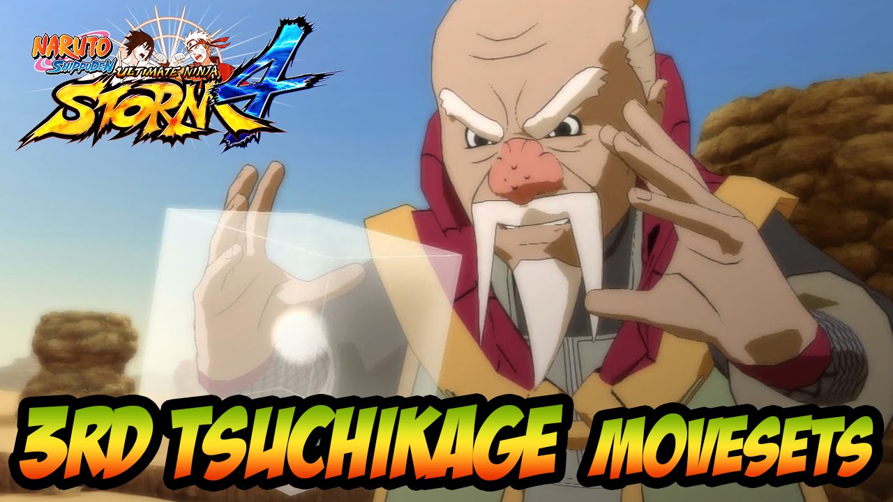 Naruto Ultimate Ninja Storm 1-4 - 3rd Tsuchikage Onoki Movesets