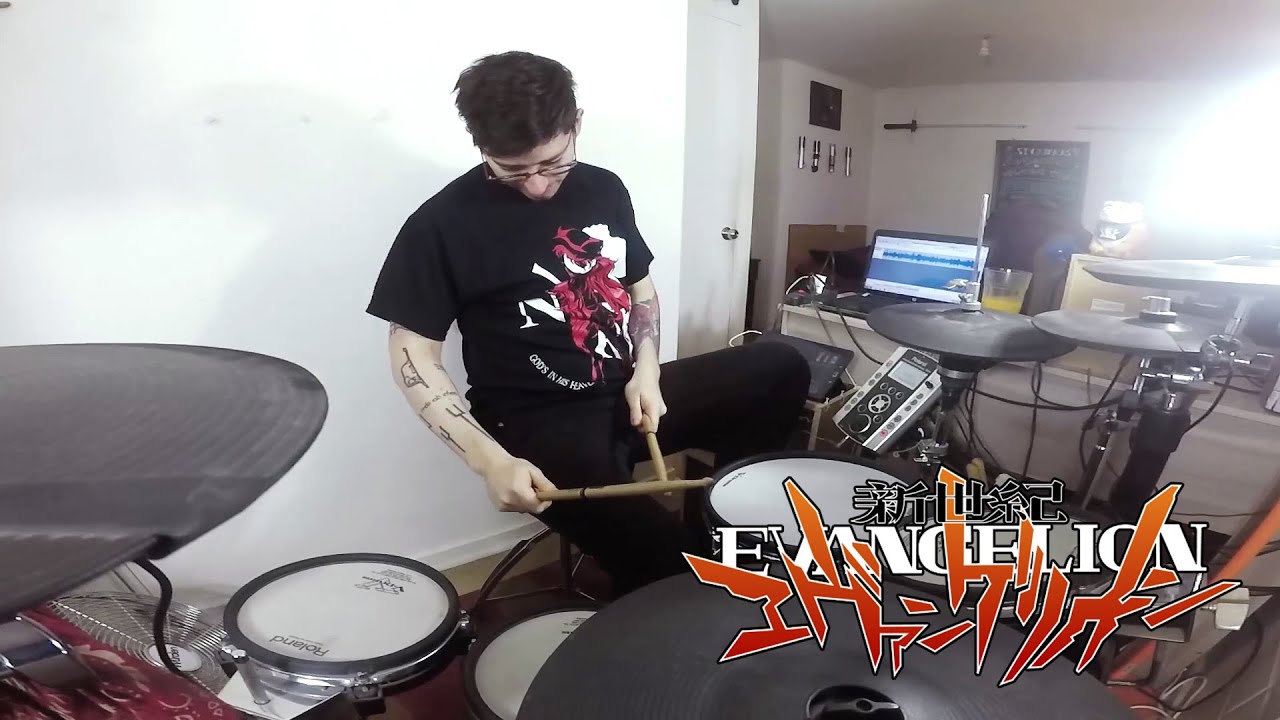 Yōko Takahashi - Zankoku na Tenshi no Teeze (Neon Genesis Evangelion OP) (Drum Cover)