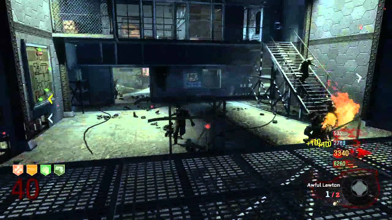 Framerate Comparison: Black Ops vs World at War in Der Riese 4 Player Round 40 Zombies