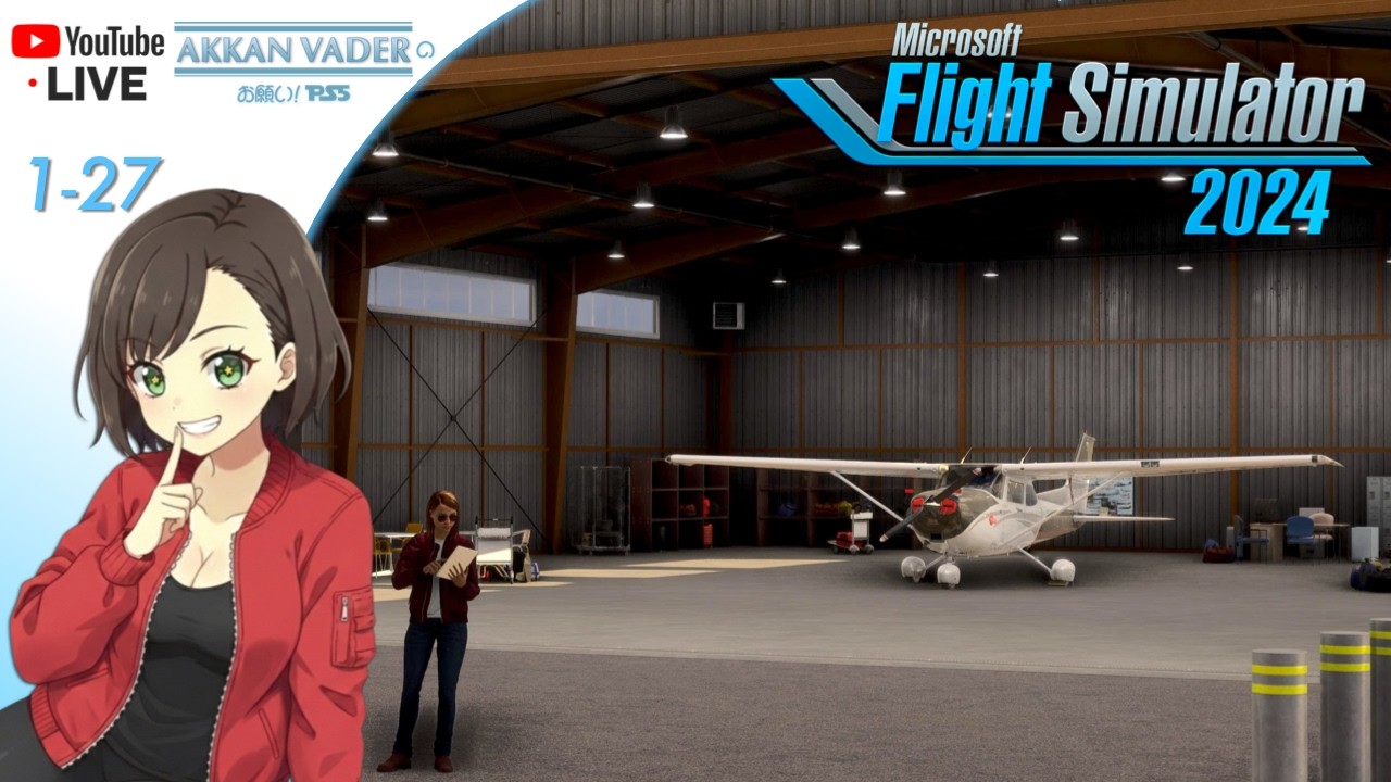 「お願い! PS5」MSFS 2024 / Microsoft flight Simulator 2024 1080p 60fps Live
