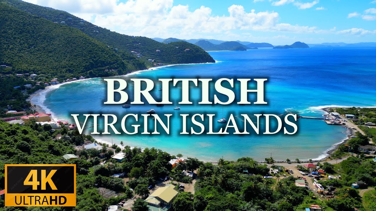 BRITISH VIRGIN ISLANDS 4K CANE GARDEN BAY: RELAXING MUSIC & STUNNING SCENERY