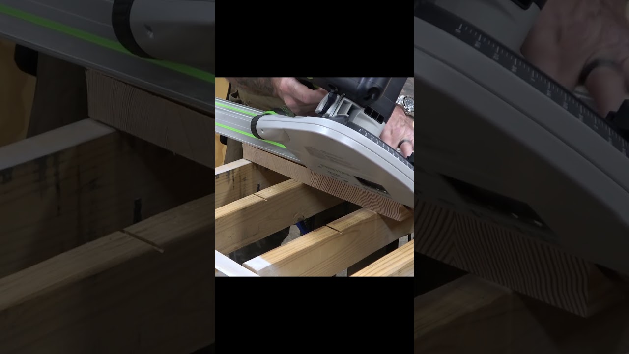 Cutting Clean Miters for a Waterfall Bench 💥 Festool TS 75  