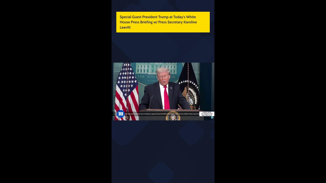 LIVE: President Trump Joins White House Press Conference with Secretary Karoline Leavitt 1/20/26 📱