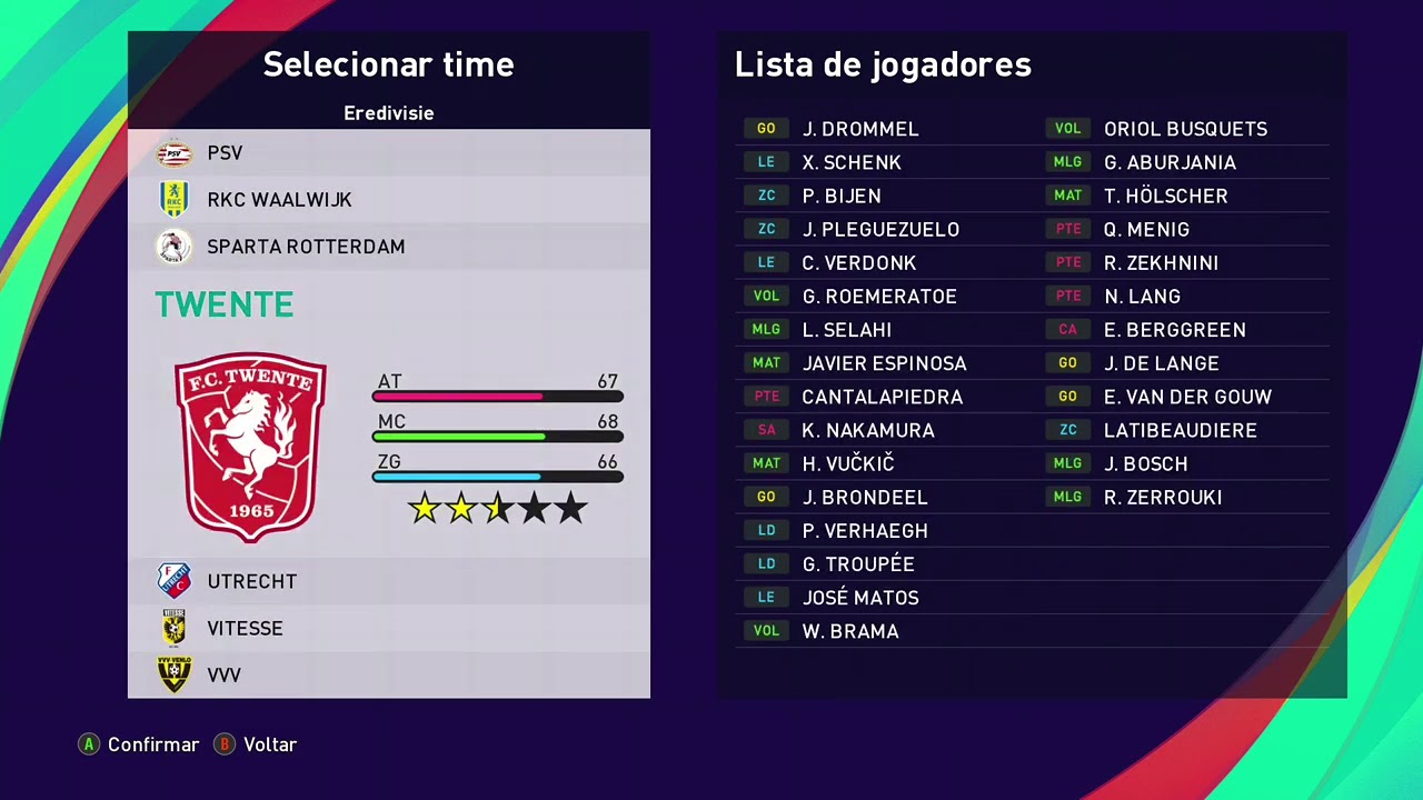 Todos os times, campeonatos e ligas que estão no pes 2021. Times licenciados e não licenciados.