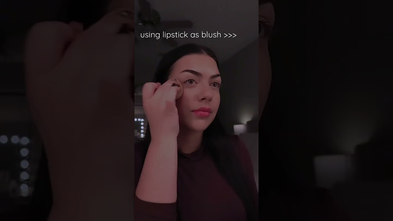have you tried this blush hack yet?? #blushhack #rouge #creamblush #lipstick