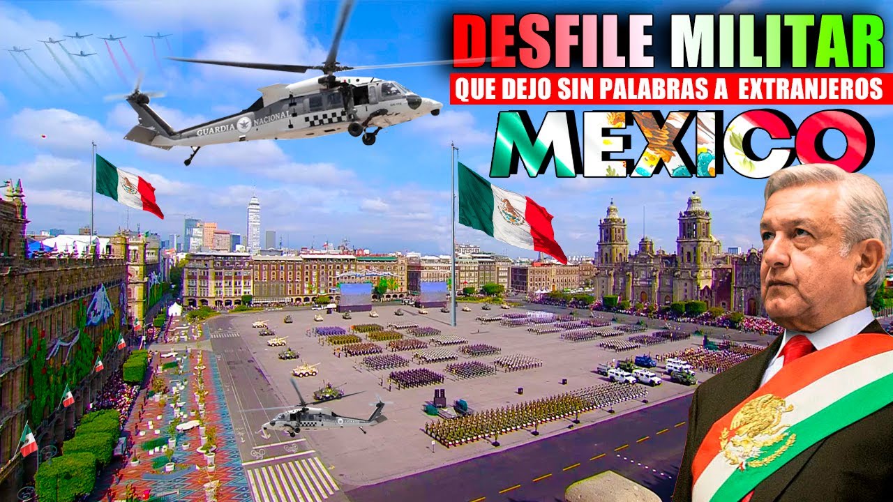 Mira! Invitados de AMLO se quedan con boca abierta al ver el desfile militar mas grande de Mexico