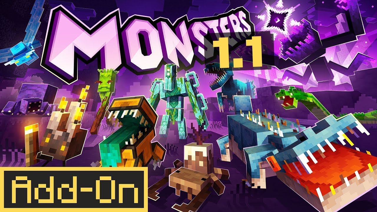 MONSTERS 1.1 ADDON: NEW Rideable Sculk Boss ADDED To Minecraft Bedrock Edition