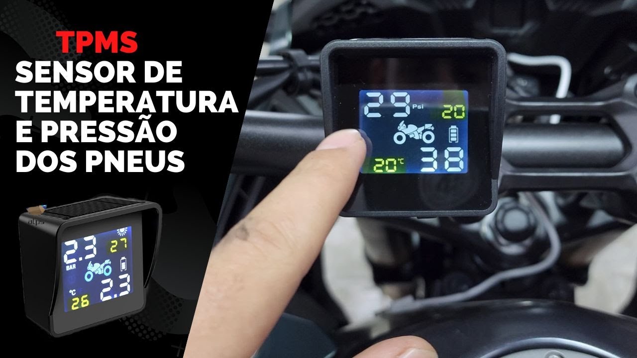 Guia completo: Instalação e uso do sensor de pressão dos pneus em motocicletas (Vou de Moto)