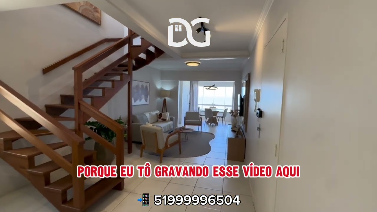 Cobertura duplex mobilada e decorada a beira mar em Tramandaí. 2 vagas de garagem 