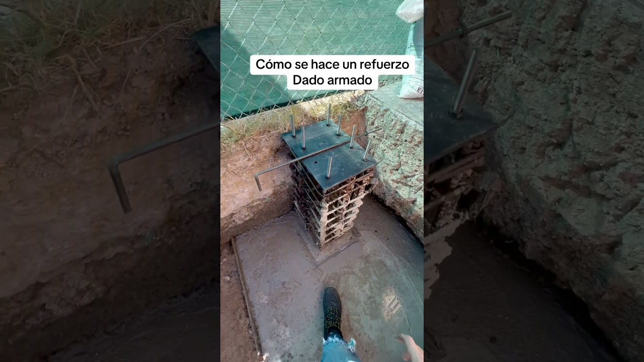 C&oacute;mo se hace un refuerzo estructural #comosehace #refuerzo #refuerzos as #estructuras #zapata  #dado